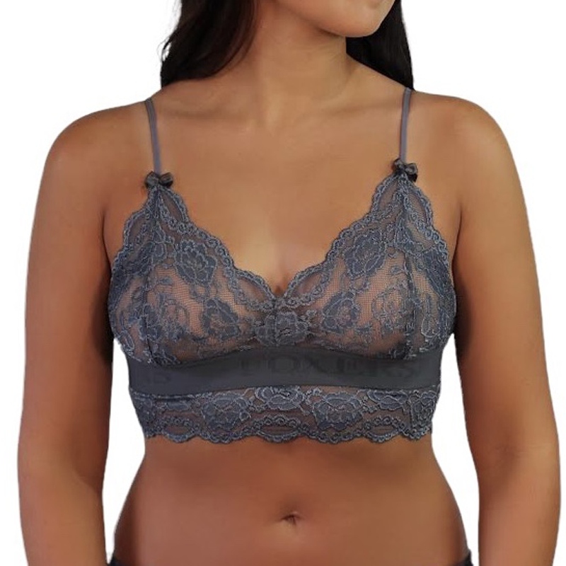 Chargray lace FOXERS bikini top bralette