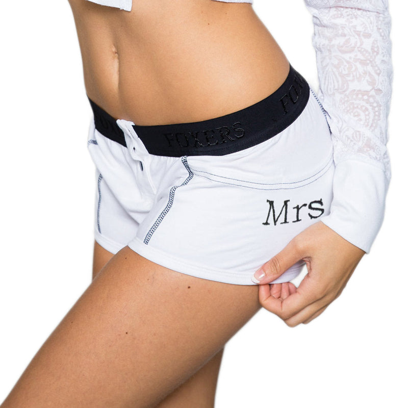 "Mrs" Monogrammed Tomboy Bridal Boxer Briefs | FOXERS