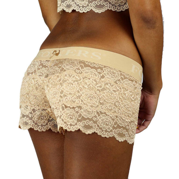 Nude Lace Boxers with Foxers Logo Band