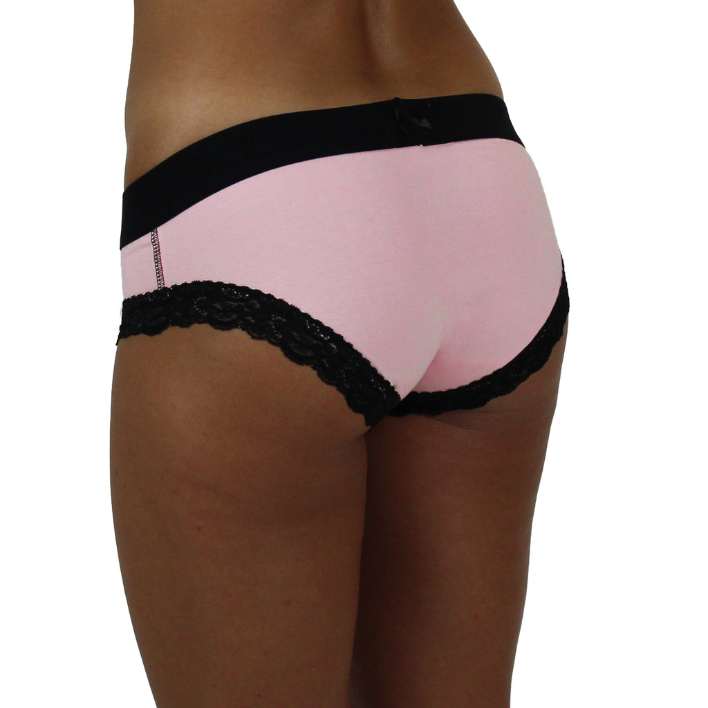 Pink Boy Brief with Black FOXERS Logo