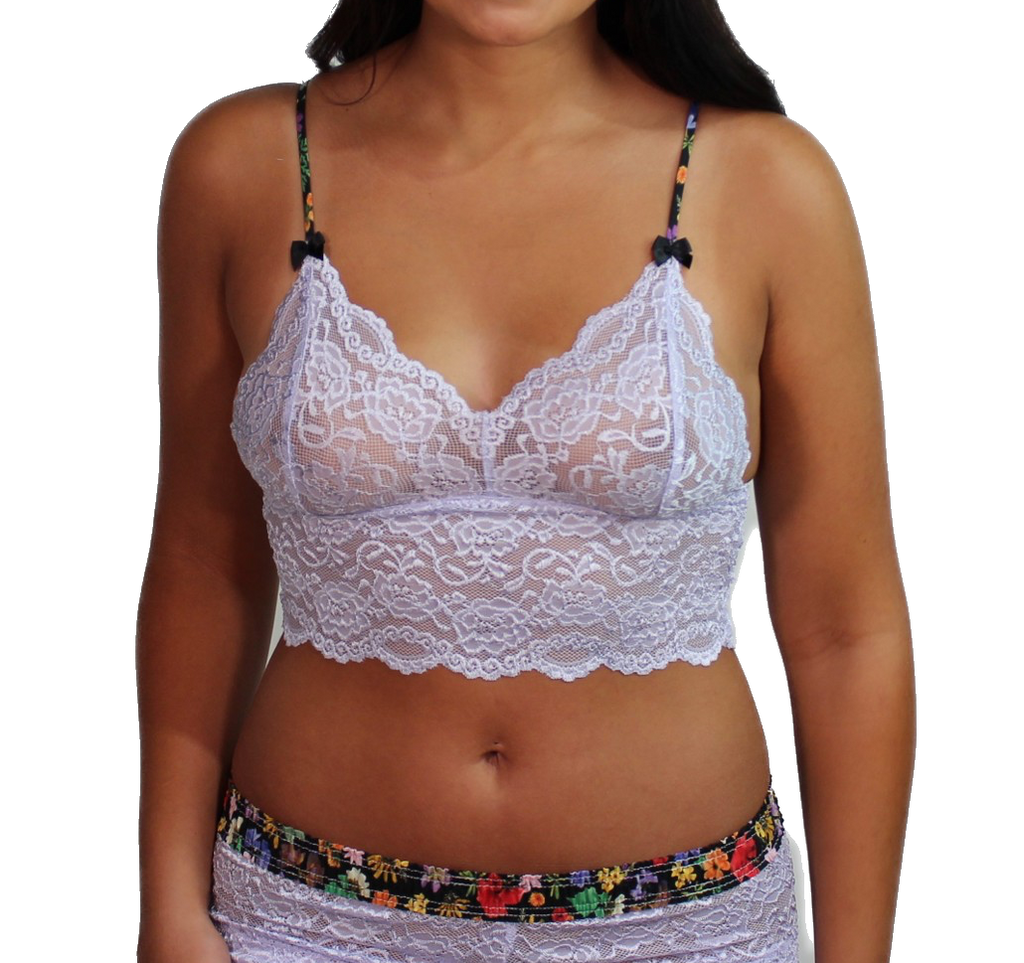 Lavender lace camisole