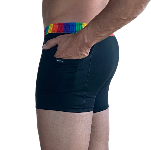 Men's boxer brief FOXERS Rainbow band pockets