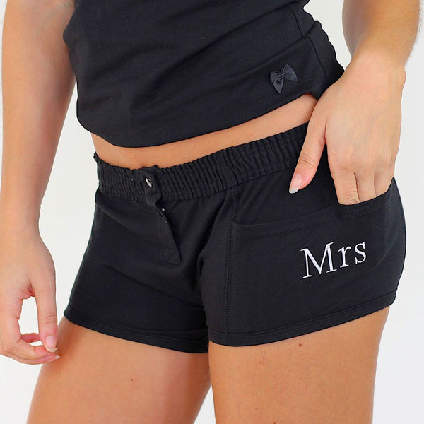 FOXERS Black Tomboy Boxer Brief MRS Embroidered