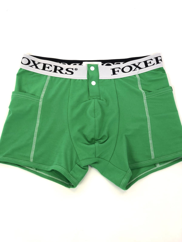 Men's Kelly Green Boxer Brief with Foxers Logo Band