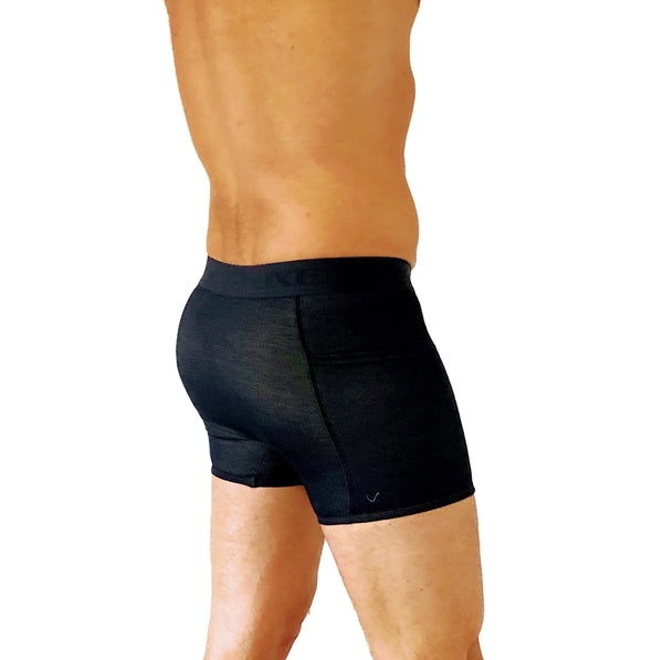 Men's Denim Knit Boxer Brief w pockets