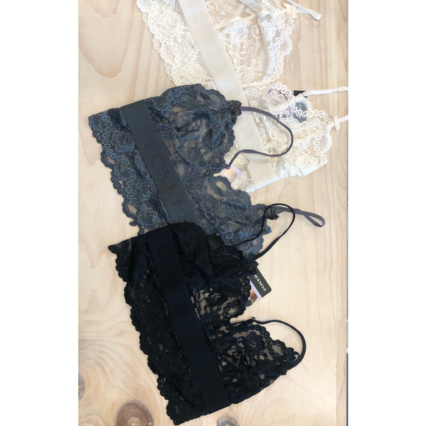 Black lace FOXERS bikini bralette