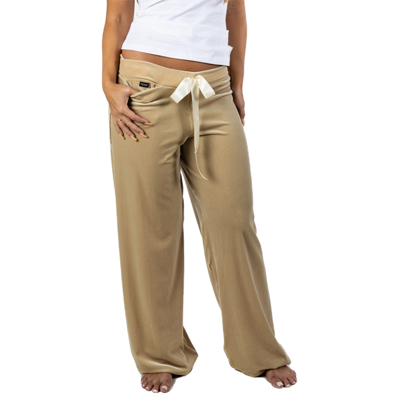 Champagne Velvet Lounge Pants FOXERS